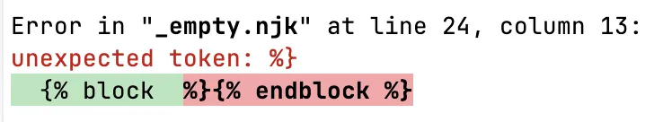 Error Message Example