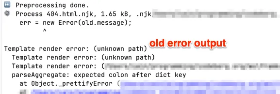 Error Message Example