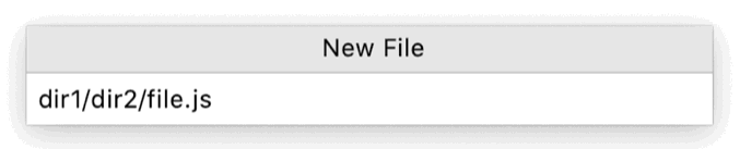 'New file' dialog in WebStorm also accepts path names.
